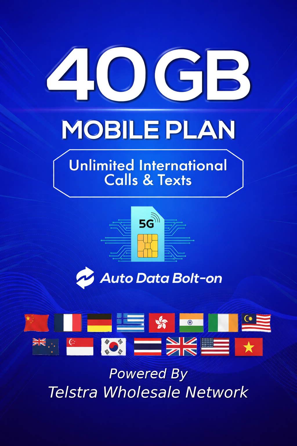 40GB Mobile Plan With Telstra